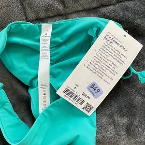 Teal Lululemon Sun Soaker Size 4 Bikini Bottoms